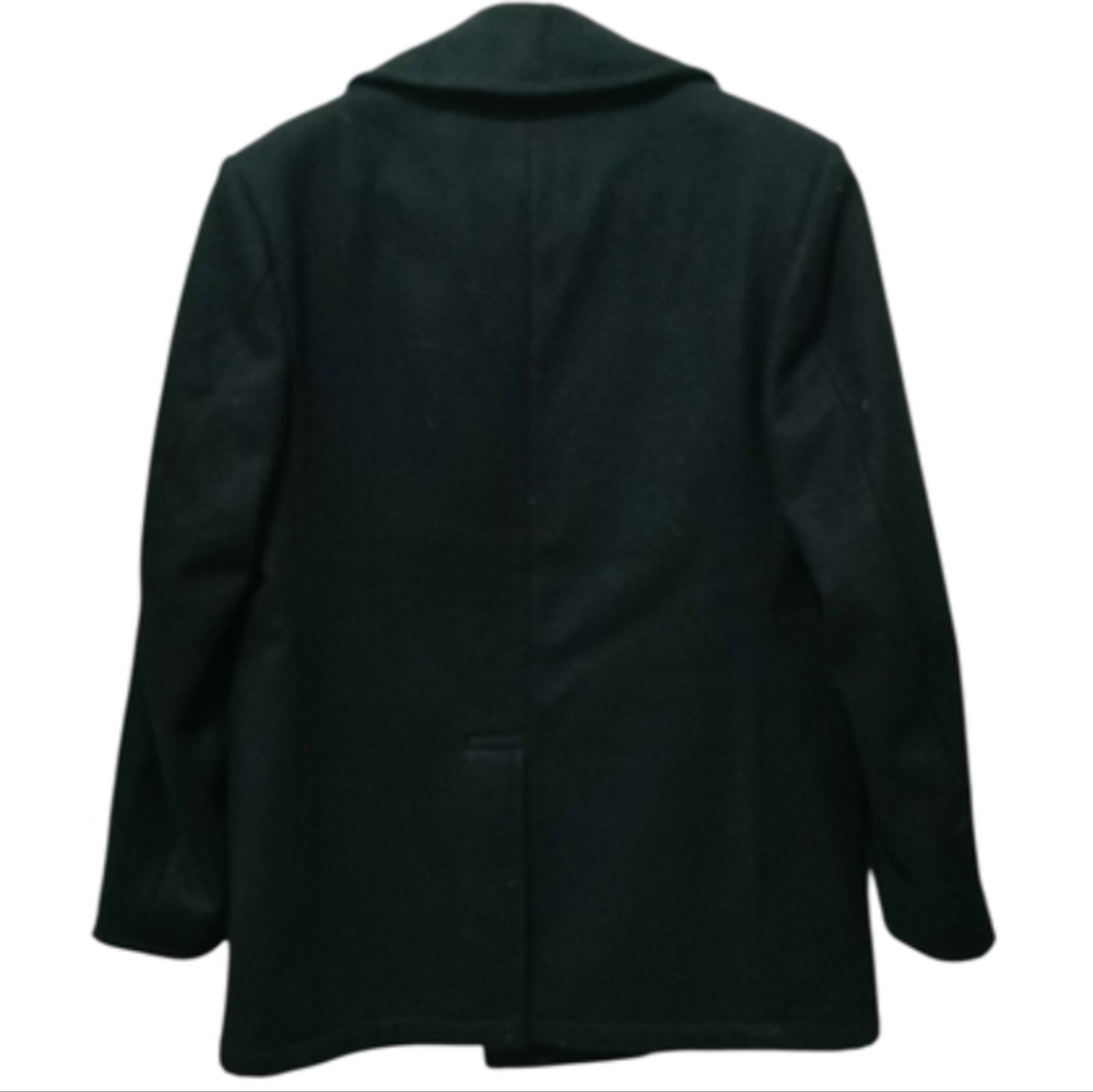 DSCP Quarterdeck Collection Pea Coat Black Navy Double Breasted Wool Men's Sz 40 - Picture 5 of 12